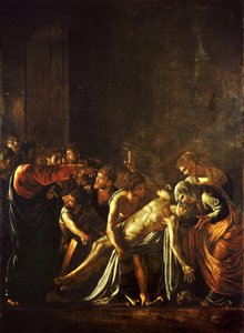 La resurrección de Lázaro de Michelangelo Merisi Caravaggio